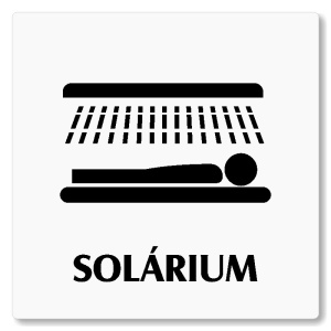 Solárium, 80x80mm, bílá, Nevada